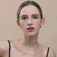 thumbnail image 2 of APSVO 18K Gold Plated Hoop Earrings for Women Post Chunky Waterdrop Hypoallergenic Earrings Birthday Mothers Day Jewelry Gifts Teen Mom Female Wife Lady Age Ideas, 2 of 7