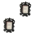 thumbnail image 4 of Maytalsory Decorative Flower Photo Frame Wedding Home Decor Desktop Picture Frame good quality Black 2Set, 4 of 6