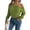 Army Green #001, variant on Women's Off The Shoulder Sweater 2026 Fall Ribbed Knit Pullover, M