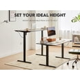 thumbnail image 5 of Electric Standing Desk, Adjustable Height Stand Up Desk, 55 x 24 Inches Splice Board Sit to Stand Computer Desk Home Office Furniture Work Study Desk (Black), 5 of 7