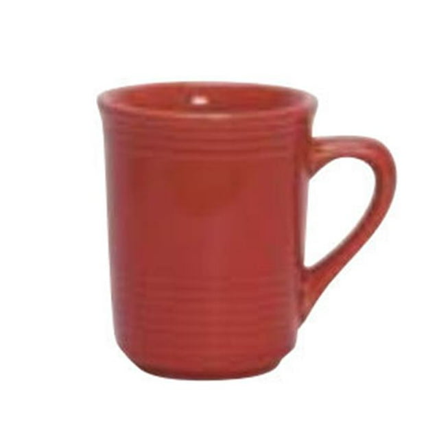 Tuxton China CQM-085 3 in. Gala Mug - Cayenne - 2 Dozen