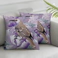 thumbnail image 3 of nygtbtfer Throw Pillow Covers Set of 2 Neutral Accent Modern Farmhouse Pillow Covers with Soft Chenille Decorative for Couch Bed Living Room Outdoor Flowers and Birds White, 3 of 7