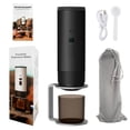 thumbnail image 1 of 3-in-1 Portable Electric Coffee Maker, Capsule Coffee Grinder, Travel Coffee Maker with Cordless Heating and Stand, Black, 1 of 5