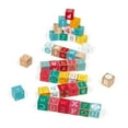 thumbnail image 3 of Janod - Kubix - 40 Block Set Letters and Numbers - Wood - Fine Motor Skills Development Game - Early-Learning Toy - Creative and Imaginative - For Toddlers - From 2 Years + - Multilingual - J08307., 3 of 4