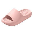 thumbnail image 1 of Women's Non Slip Shower Sandals Quick Drying Bathroom Slippers Lightweight EVA Slip On Water Slides with Arch Support Pink Size 6, 1 of 4