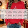 thumbnail image 3 of HOMBOM Womens Christmas Sweatshirt Crewneck Long Sleeve No Hood Christmas Tree Print Pullover Lightweight Loose Casual Fall Winter Tops, 3 of 6