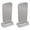 Transparent, variant on Yajisi 2Pcs Acrylic Boxing Glove Stand Vertical Display Holder for Home Collection Signature Gloves, Clear Transparent Rack Mount for Men Women Training Gym, 7.87 inches / 20.00 cm Compact Design