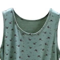 thumbnail image 5 of ZVNAΖH Women's Floral Print Undershirt Tank Top, Soft Sleeveless Crew Neck Loungewear & Layering Camisole, L-2XL, 5 of 5