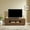 59" Walnut, variant on LKTART Mid Century Modern Rattan TV Stand for 65 Inch TV,59" Boho Media Console with Sliding Doors & Open Shelves,Solid Wood Legs for Living Room,Light Walnut