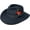 Black, variant on Different Touch Indiana Jones Outback Cowboy Crushable Wool Black Fedora Hats