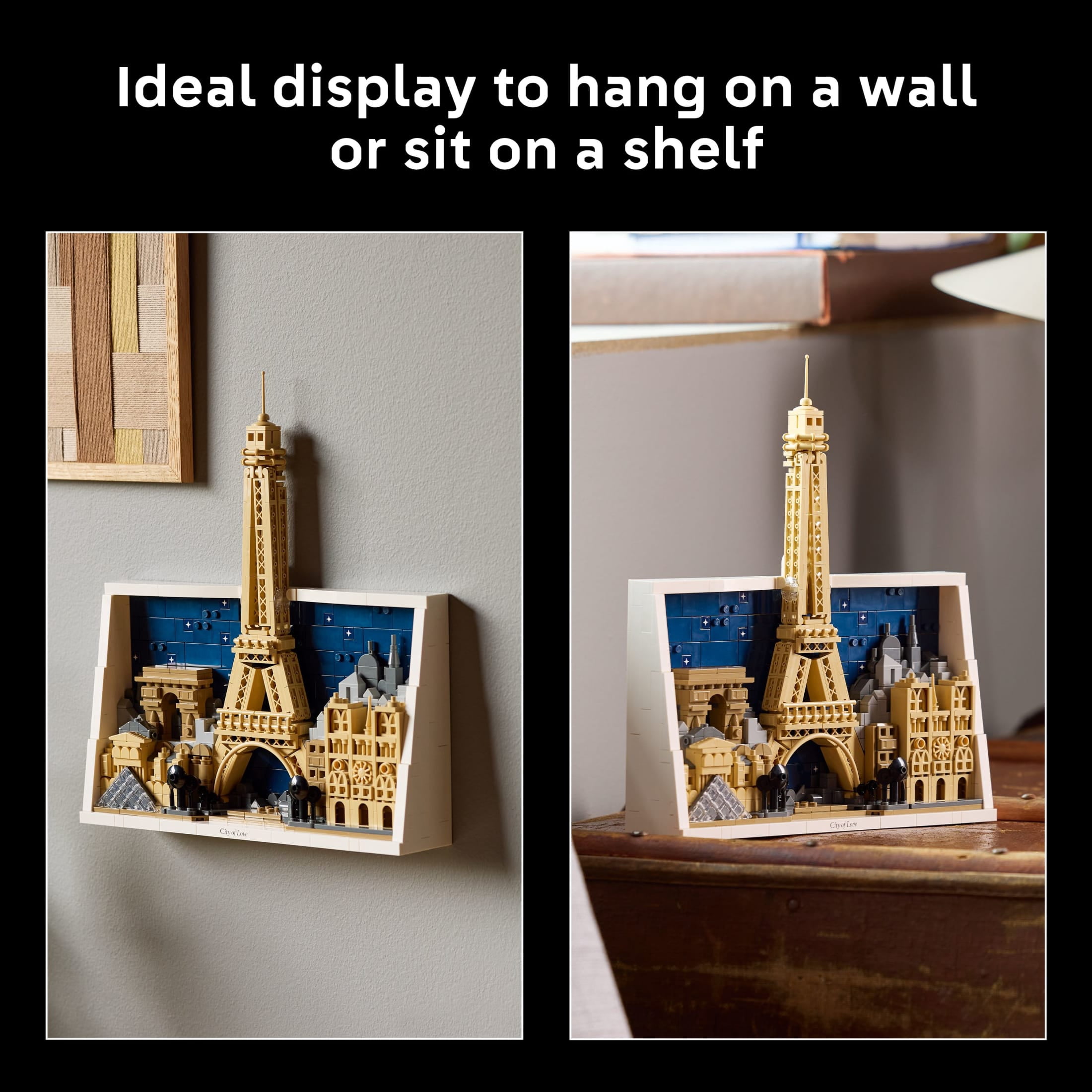 LEGO Architecture Paris – City of Love Building Set for Adults - DIY Office or Bedroom Decor for Women & Men, Ages 18+ - Buildable Frame to Hang or Stand for Display - Gift Idea for Birthdays - 21064