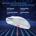 thumbnail image 2 of Ratón inalámbrico para juegos TMKB Falcon M1 24000DPI blanco mate, 2 of 9