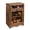 Rustic Brown, 2 Door, variant on Free Assemble Wooden Countertop Potato and Onion Storage Bin Box,Countertop Cabinet, Wooden Bread Boxes, Potato Storage, Coffee Station, 11.8W x 6.8D x 16H in, Rustic Color