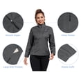 thumbnail image 2 of Little Donkey Andy Women's Lightweight Softshell Jacket Windbreaker for Running Travel Hiking, Windproof, Waterproof (Iron Gray S), 2 of 8