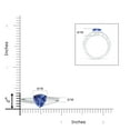 thumbnail image 4 of ANGARA Natural Split Shank Trillion 1.2 ct Tanzanite Engagement Ring in 14K White Gold for Women (Size-7mm) | December Birthstone, Anniversary, Jewelry Gift for Women | Natural Tanzanite Ring, 4 of 9