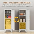 thumbnail image 5 of Metal Locker Cabinets with 1 Lockable Door and 2 Adjustable Shelves for File Storage,46" H White Small Locking Cabinet with 2 Keys for Bathroom,Office,School,Easy Assembly, 5 of 14