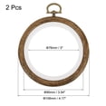 thumbnail image 2 of Unique Bargains 3.5' Rubber Round Embroidery Hoop Frame Cross-Stitch Ring, 2 Pack, 2 of 5