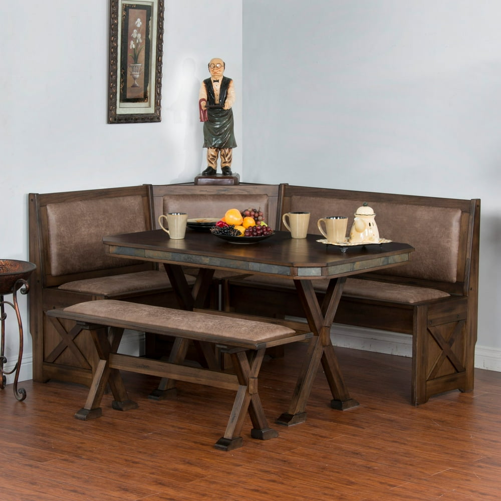 Sunny Designs Savannah 4 Piece Breakfast Nook Set - Walmart.com