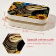 thumbnail image 5 of Crocodile Velvet Portable Jewelry Organizer with Removable Compartment - Necklace Holder, Jewelry Box, and Bracelet Holder, 5 of 7