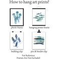 thumbnail image 6 of 4pcs Funny Watercolor Ocean Life Art Print Set Sea Marine Life Print Canvas Wall Art Poster Jellyfish Octopus Hairtail for Nursery Bedroom Bathroom Home Decor, 6 of 7