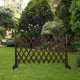 thumbnail image 4 of Puerta de madera para perros, ajustable y retráctil, para valla de mascotas, ajustable a diferentes anchos. 190cmx90cm Marrón, 4 of 9