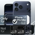 thumbnail image 2 of JETech Magnetic Case for iPhone 17 Pro Max 6.9-Inch, Compatible with MagSafe, Soft Electroplated TPU Frame with Hard Clear PC Back, Shockproof Phone Cover (Black), 2 of 5
