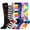 A, variant on Fesfesfes Unisex 7 Pairs Socks Calf High Socks Compressie Sports Socks
