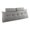 Grey, variant on Triangular Wedge Pillow, Triangular Headboard Pillow for Daybed, Backrest Positioning Support Pillow Cushion for Resting Reading,47.2x7.9x19.7 Inch(with 2PC Roll Pillow)