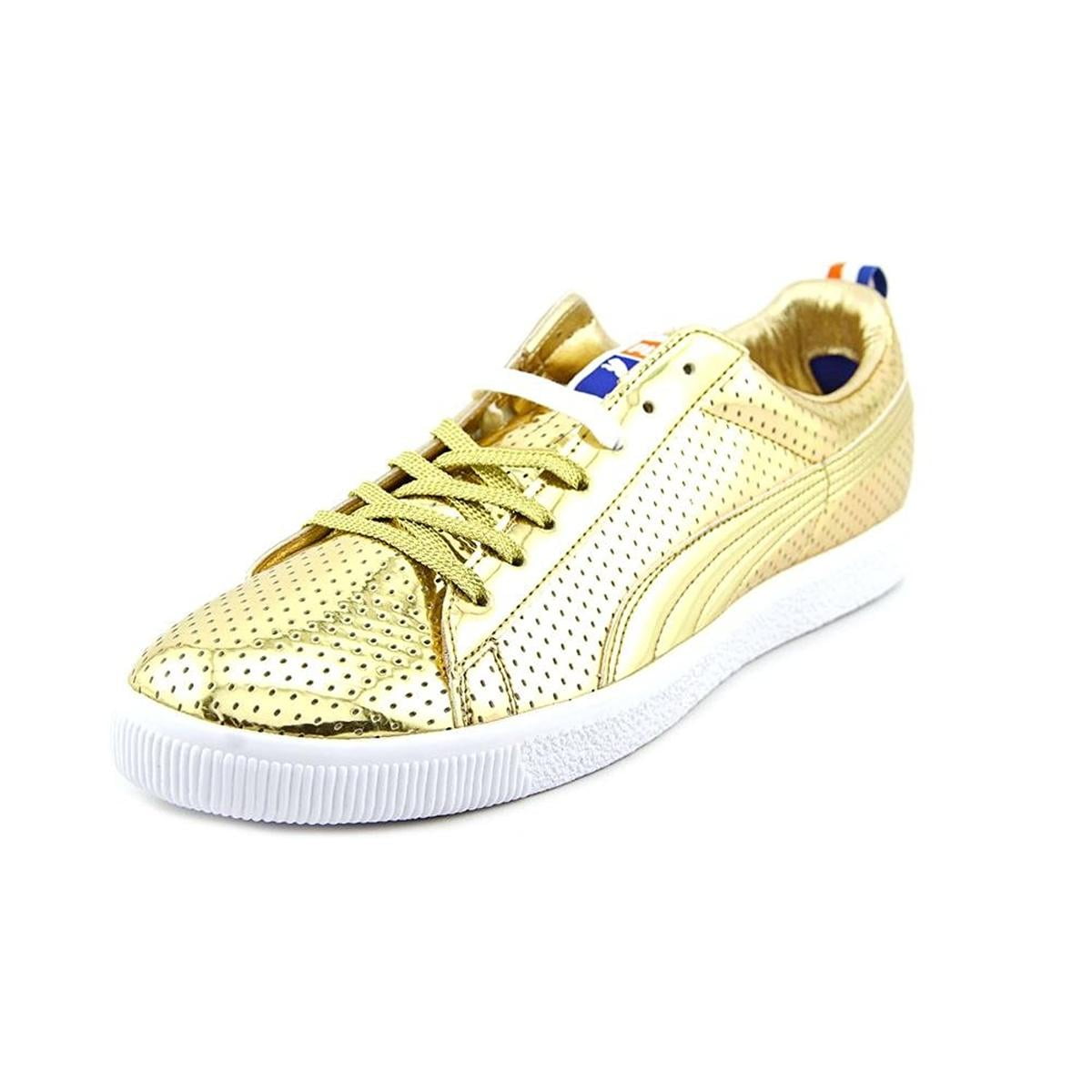 Puma Clyde Gold Mens Gold Sneakers 