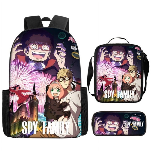 Spy Pretend Children'S School Bag Cute Cartoon Backpack Kindergarten Backpack Shoulder Bag Pencil Case