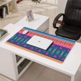 thumbnail image 3 of Long Mouse Pads for Desk,Colorful Pioneer Flower Striped Pattern Desk Mats on Top Of Desks, Desk Mouse Pad Extra Large with 3mm Non-Slip Base and Stitched Edge for Gaming,Office,Work,Home 31.5"x15.7", 3 of 6