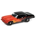 thumbnail image 2 of 1974 Pontiac GTO Black and Red with Flame Graphics "Black with Flames" Series 1/64 Diecast Model Cars by Johnny Lightning, 2 of 4