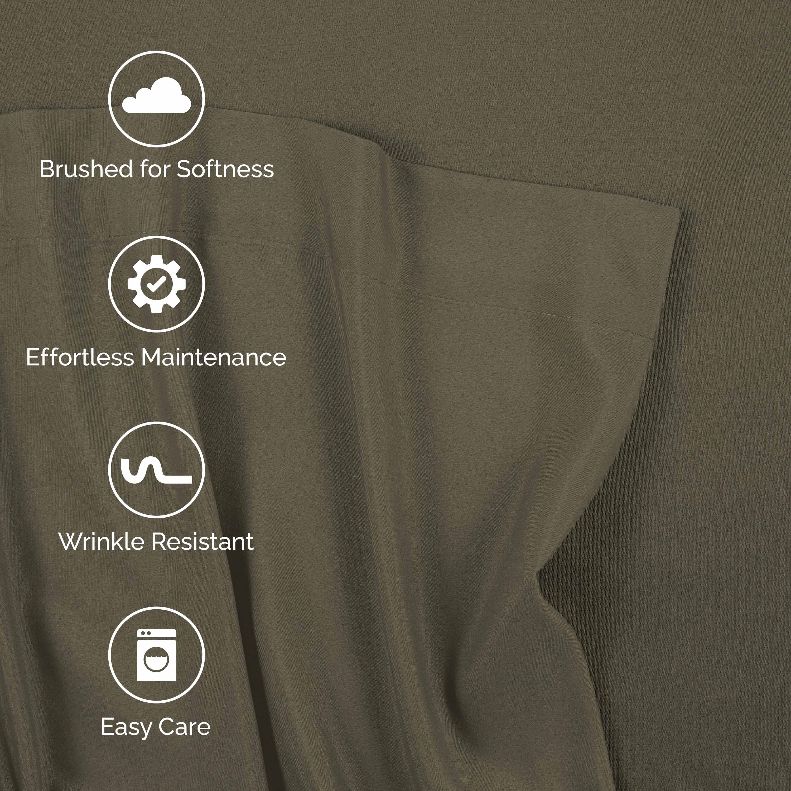Martex Easy Living 3-Piece Twin Microfiber Sheet Set | Brushed Soft Easy Care | Green