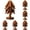 Z_Brown*6, variant on 2PCS Natural Wood Tree Trivet Set Natural Tree Trivet,4 Wooden Trivets & 1 Stand Like A Christmas Tree For Hot Dish Pot Bowl Teapot Hot Pot Set