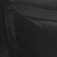 thumbnail image 2 of Fresh Ideas Bedding Poplin Tailored 2-Pack Pillow Sham, Standard, Black, 2 of 5