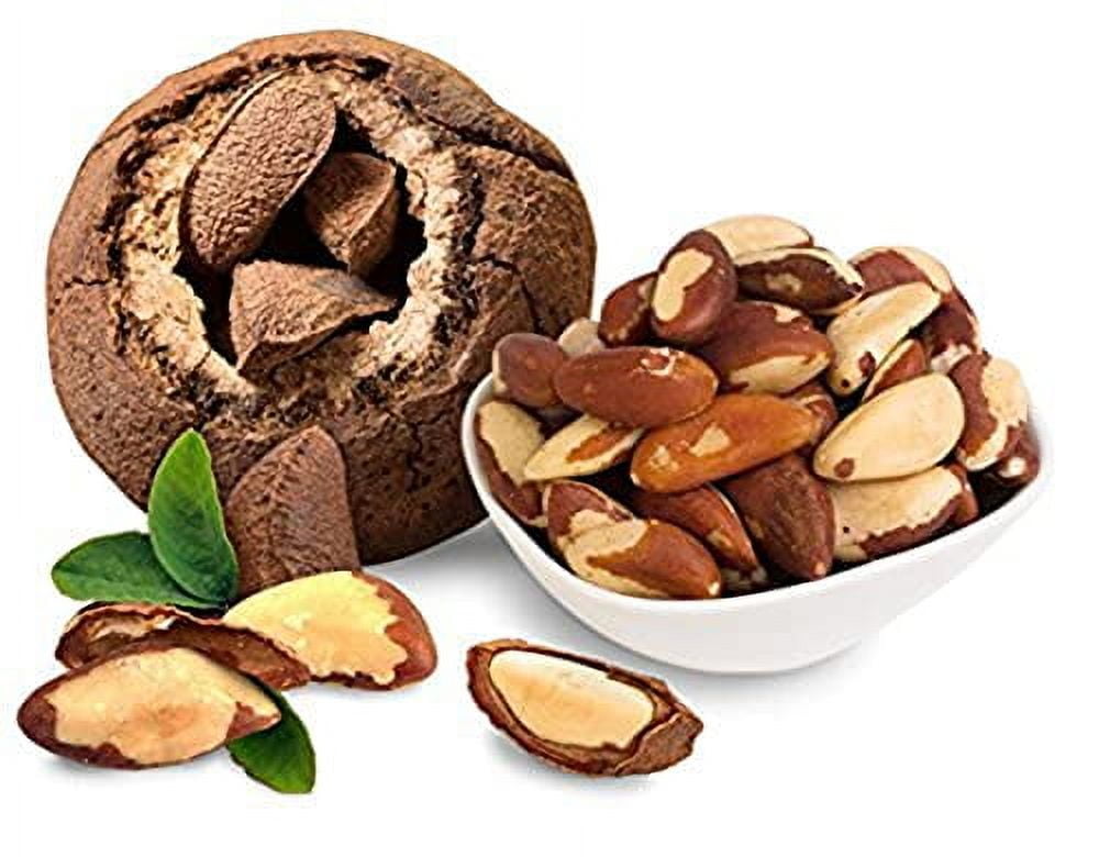 Raw Brazil Nuts -64 oz -Distinct and Superior to Natural No Herbicides or Pesticides No PPO Non GMO I'M A NUT