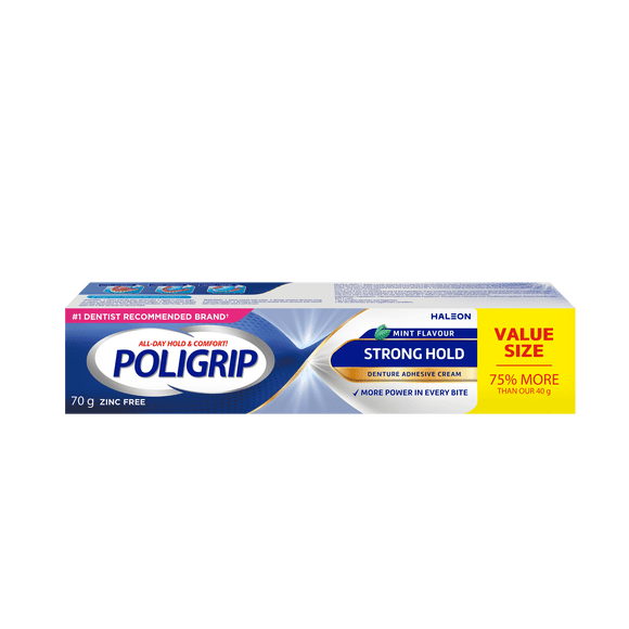 Poligrip Forte adhérence Crème adhésive pour prothèses dentaires
