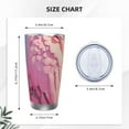 thumbnail image 4 of Vsdgher Pink Parrot Tropical Blossoms 20 Oz Stainless Steel Vacuum Insulated, Travel Mug Coffee Cup for Home, Office, Outdoor Works Great for Ice Drinks and Hot Beverage -Without Straw, 4 of 8