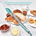 thumbnail image 4 of U-Taste Kitchen Tong for Cooking, 480ºF Heat-Resistant Silicone Tips, Extra Long Large Food Tong for Outdoor BBQ Grilling Grabbing, 16in, Aqua Sky, 4 of 10
