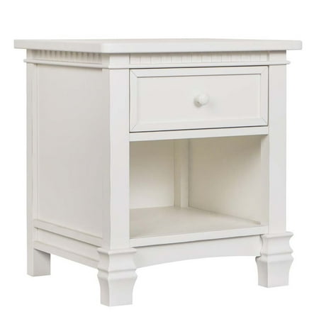 Evolur Cheyenne and Santa Fe Nightstand in Distressed White