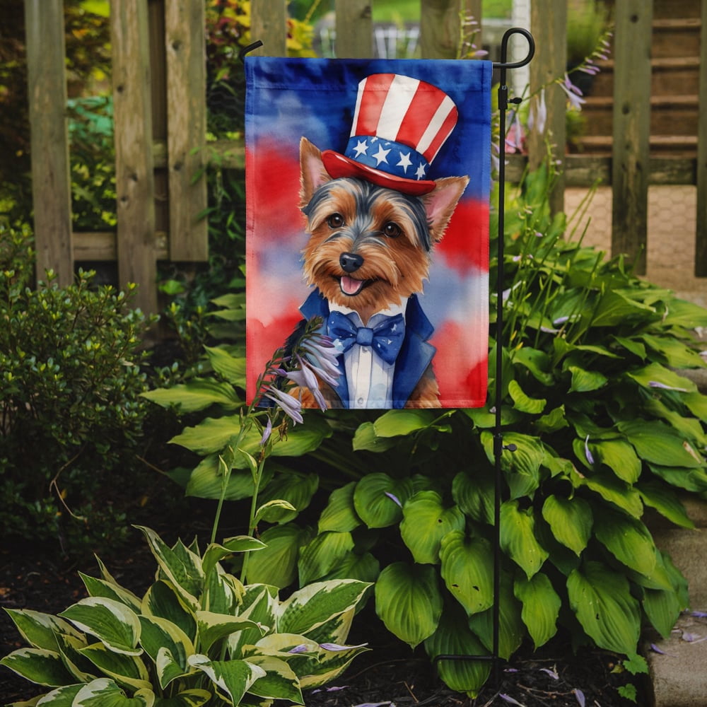 Australian Terrier Patriotic Garden Flag 11.25 in x 15.5 in