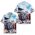 thumbnail image 3 of IWRICH Beach Plus Size Shirts for Men Casual Vacation Hippie Funny Hawaiian Shirt Button down Shirts Blue1 XXXXXL, 3 of 4