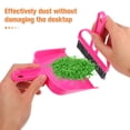 thumbnail image 3 of Mini Hand Broom And Dustpan Set Cute Little Hand Mini Broom And Dustpan Set,Small Dust Pan Mini For Tabletop Keyboards Pet Cages Rosy, 3 of 8