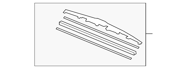 Genuine OE Honda Wiper Blade - 76630-SJC-A11