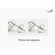 thumbnail image 3 of Aretes de plata .925 BELLAPLATA MF broquel Caritas de plata con circonias brillantes, 3 of 3