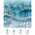 thumbnail image 7 of Abstract Waves Bed Skirt California King Size 18" Drop Spray Beach Ocean Watercolor Ruffled Wrap Around Bed Skirts Adjustable Elastic Bedskirt Dust Ruffle for California King Size Bed, 7 of 7