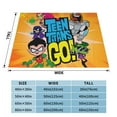 thumbnail image 4 of Teen Titans Go Fleece Blanket Super Soft Warm Throw Blankets, Plush Cozy Fuzzy Blanket, For Couch Sofa Bed Travel Camping 60"X50", 4 of 7