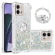thumbnail image 1 of Funda para Motorola Moto G Stylus 5G 2023 con Brillo Líquido Flotante, Purpurina, Parachoques y Anillo Giratorio Soporte, 1 of 5