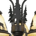 thumbnail image 4 of Yellowstone 3L LED Bronze Rustic Moose Mini Chandelier or Fan Light Kit, 4 of 5