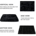 thumbnail image 4 of Exclusivo Mezcla Soft Plush Dog Bed Crate Mat for Medium Dogs (32*22*4 in), Faux Fur Fluffy Dog Pet Cat Kennel Pad with Anti-Slip Bottom, Machine Washable, Black, 4 of 6